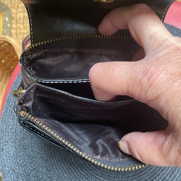 Black oiled leather crossbody like new Kalunma - Picture 4 of 8